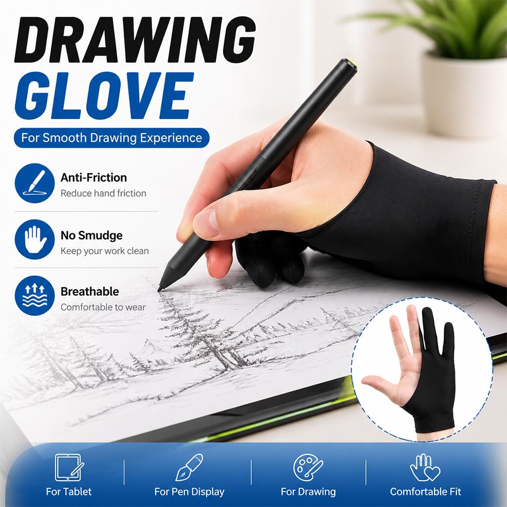 드로잉 장갑 안티 터치 스크린 아티스트 장갑 통기성 탄 - Touch Screen Gloves 리뷰 및 가격
